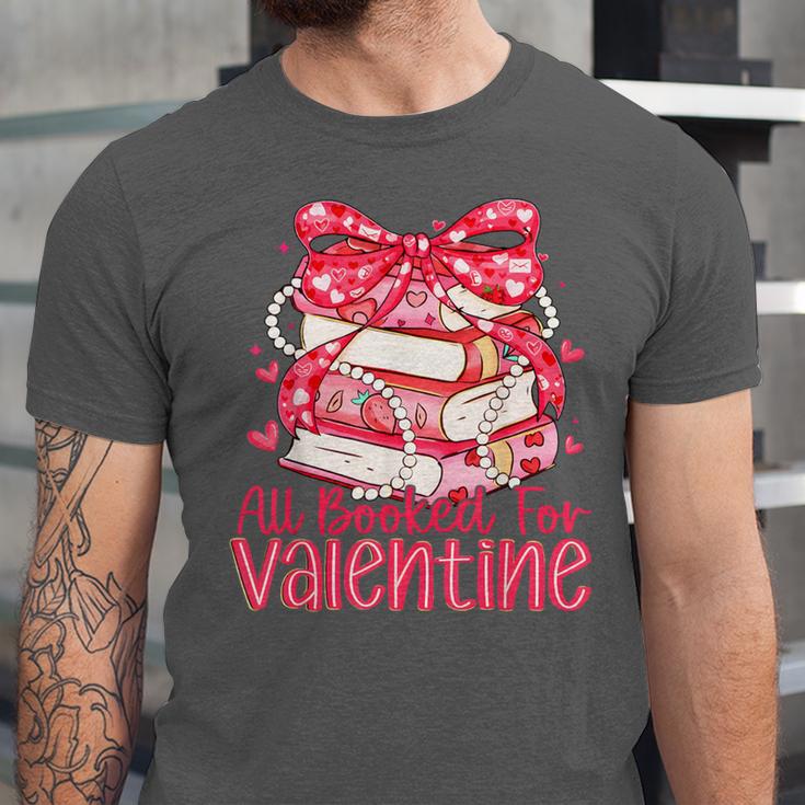 All Booked For Valentine Book Lovers Teacher Girl Women Kid Unisex Jersey T-Shirt