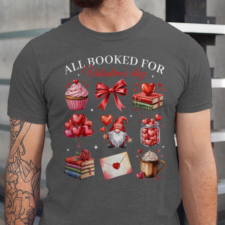 All Booked For Valentine Coquette Bow Girl Women Teacher Unisex Jersey T-Shirt
