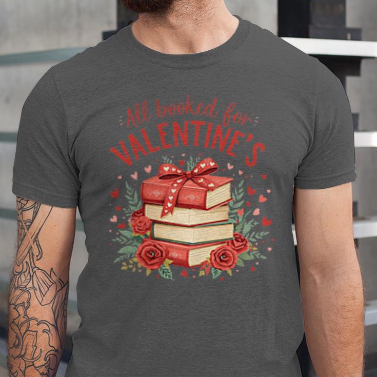 All Booked For Valentine's Book Lovers Romantic Readers Unisex Jersey T-Shirt All Booked For Valentine's Book Lovers Romantic Readers Unisex Jersey T-Shirt