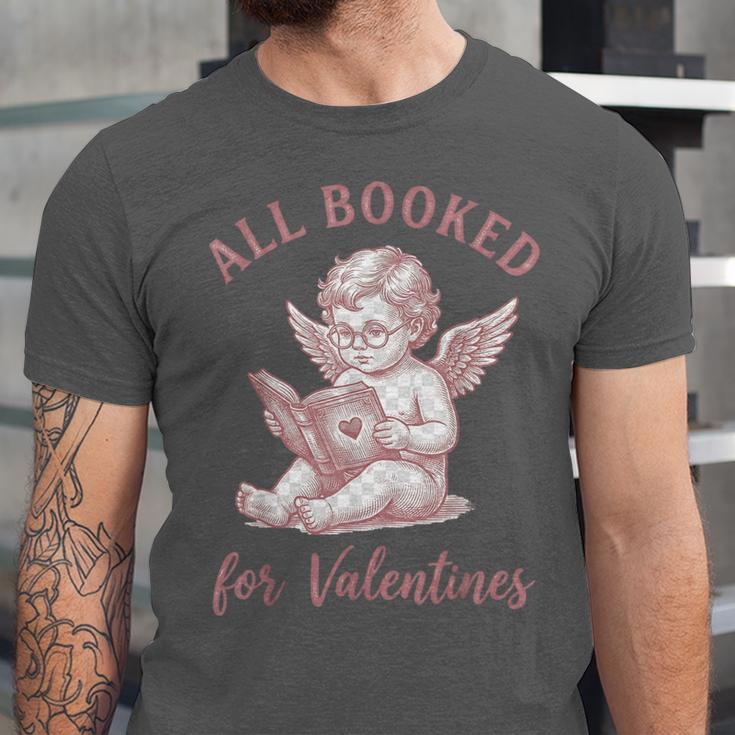 All Booked For Valentines Cute Cherub Vintage Book Lover Unisex Jersey T-Shirt All Booked For Valentines Cute Cherub Vintage Book Lover Unisex Jersey T-Shirt