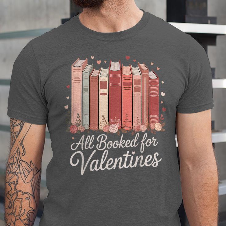 All Booked For Valentines Romantic Books Unisex Jersey T-Shirt All Booked For Valentines Romantic Books Unisex Jersey T-Shirt