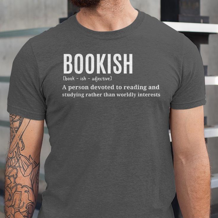 Bookish Definition Hilarious Bookworm Book Lover Reading Bookworm -Adults - Small Short Sleeve T-Shirt Unisex Jersey T-Shirt