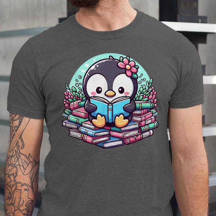 Bookish Penguin Heart A Readers Love Penguins Unisex Jersey T-Shirt Bookish Penguin Heart A Readers Love Penguins Unisex Jersey T-Shirt