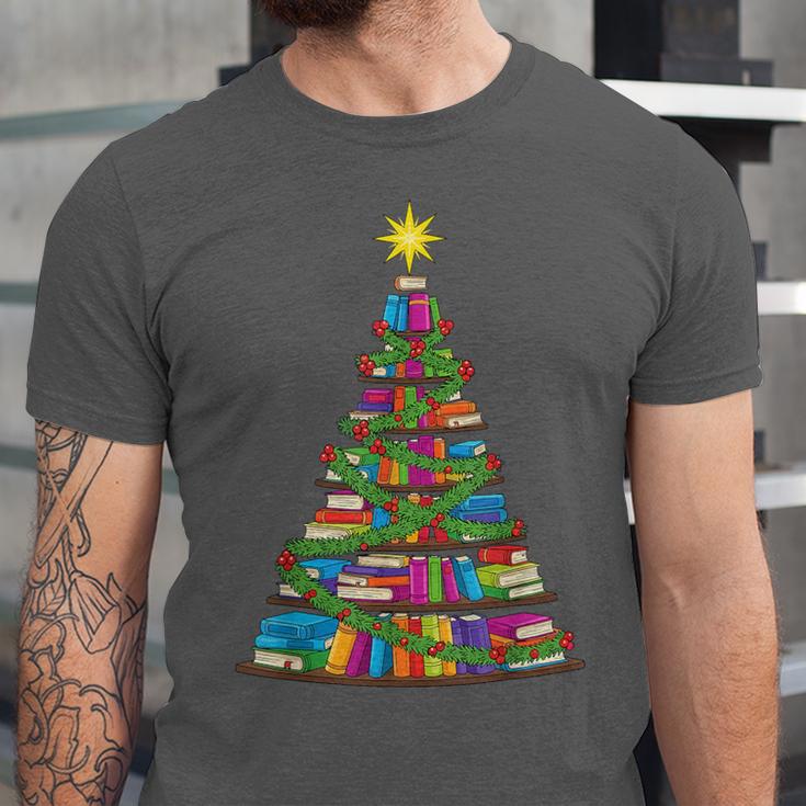 Bookmas Christmas Book Tree Book Lover English Teacher Unisex Jersey T-Shirt Bookmas Christmas Book Tree Book Lover English Teacher Unisex Jersey T-Shirt