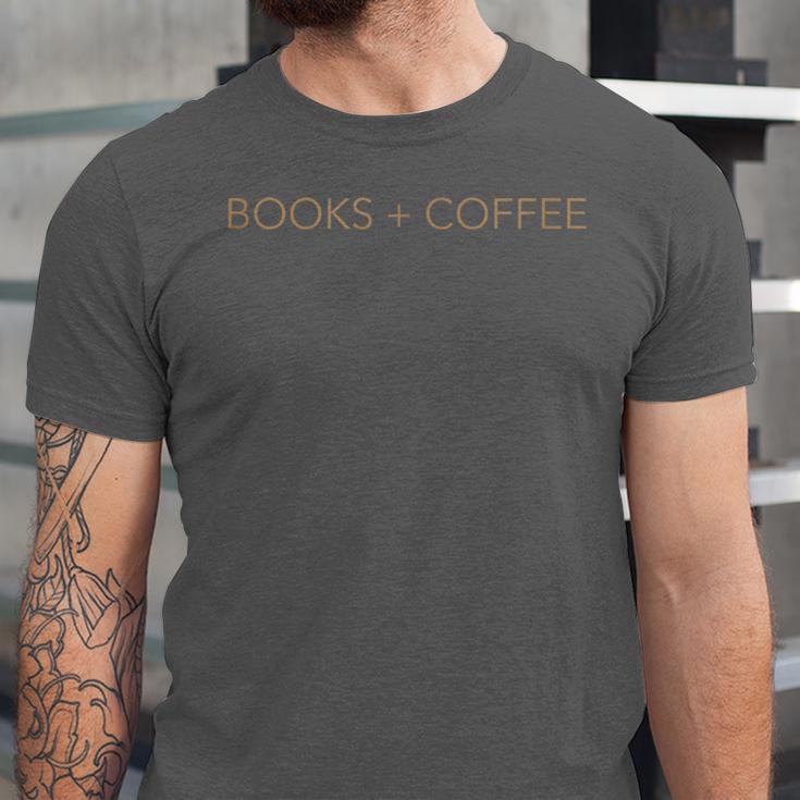 Books Coffee Unisex Jersey T-Shirt