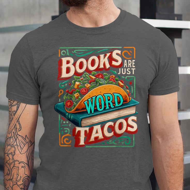 Books Are Just Word Tacos Shirt Book Shirts Reader Unisex Jersey T-Shirt Books Are Just Word Tacos Shirt Book Shirts Reader Unisex Jersey T-Shirt