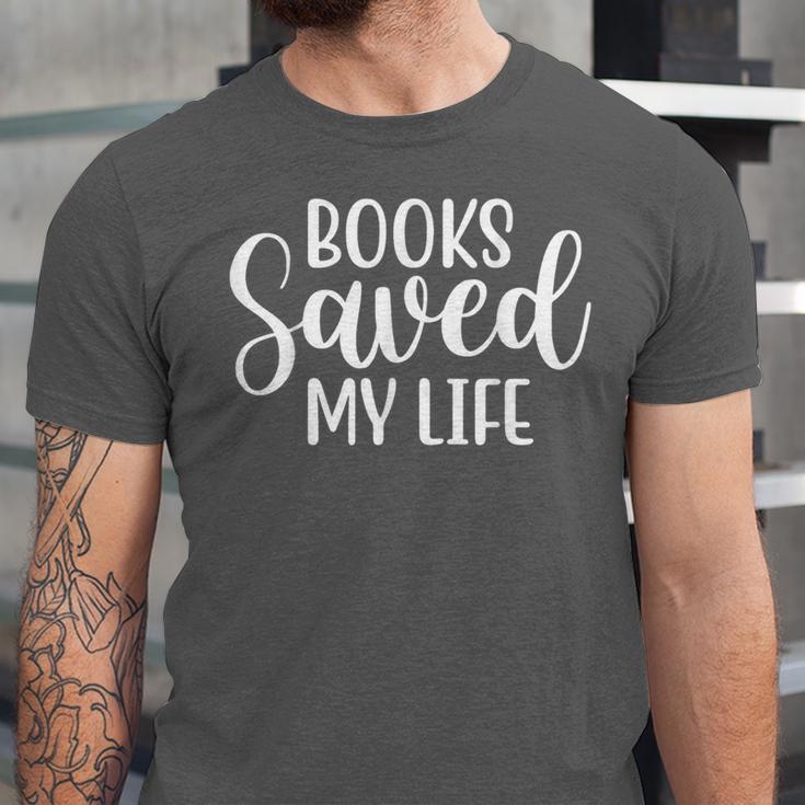 Books Saved My Life Unisex Jersey T-Shirt