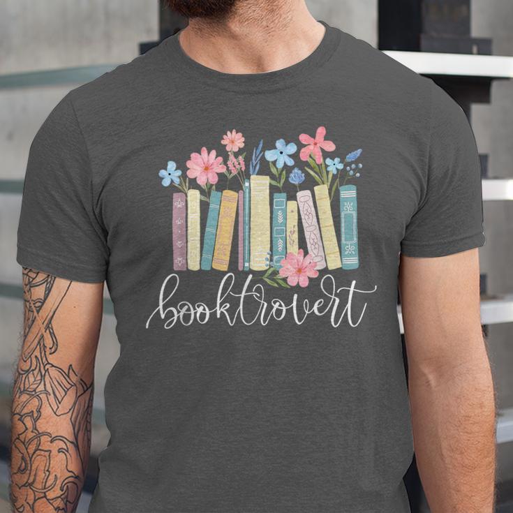 Booktrovert Book Lover Reading Bookworm Reader Unisex Jersey T-Shirt