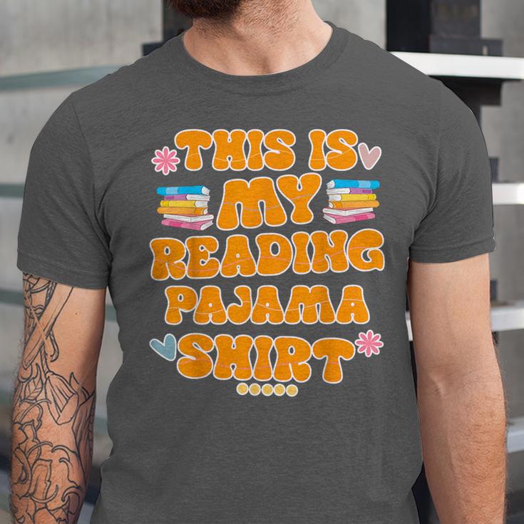 Bookworm This Is My Reading Pajama Book And Pajama Unisex Jersey T-Shirt