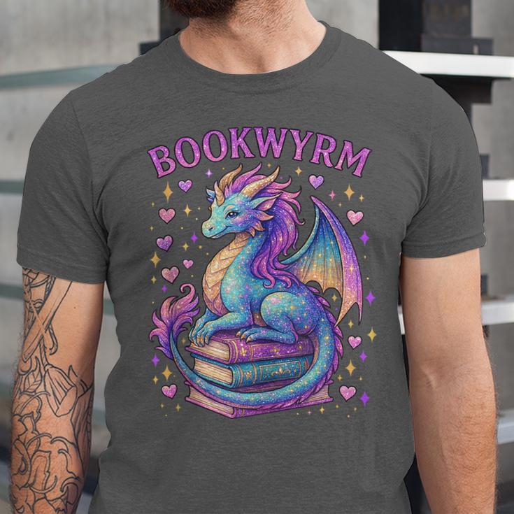 Bookwyrm Just a Girl Who Loves Dragons Books Dragon Reader Unisex Jersey T-Shirt