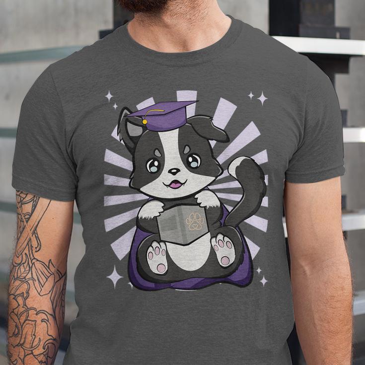 Border Collie Dog Lover Cute Anime School Graduation Men Women Kids Unisex Jersey T-Shirt