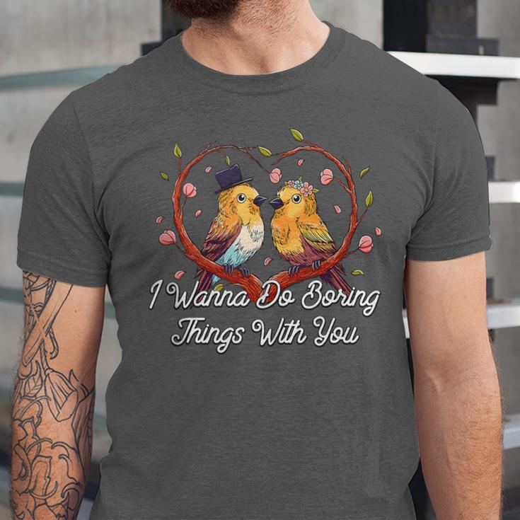Do Boring Things With You Introvert Couples Antisocial Unisex Jersey T-Shirt Do Boring Things With You Introvert Couples Antisocial Unisex Jersey T-Shirt