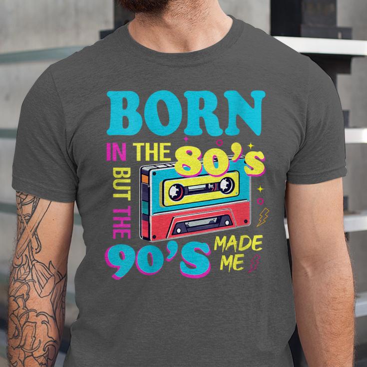 Born In The 80's But 90's Made Me Nostalgia Cassette Tape Unisex Jersey T-Shirt