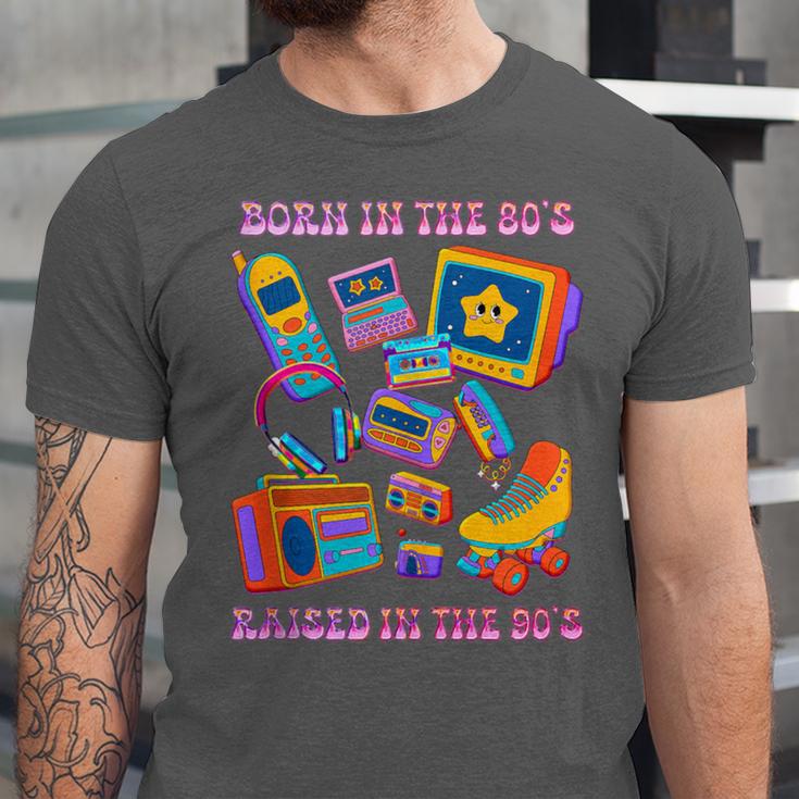 Born In The 80s Raised In The 90s Nostalgia Retro Memories Unisex Jersey T-Shirt Born In The 80s Raised In The 90s Nostalgia Retro Memories Unisex Jersey T-Shirt