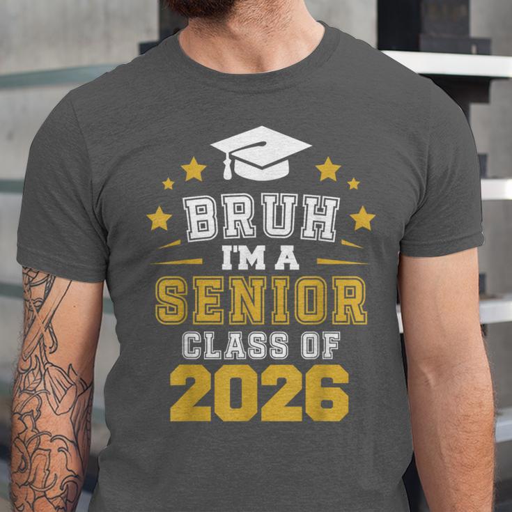 Bruh I'm A Senior Class Of 2026 Graduation School Unisex Jersey T-Shirt