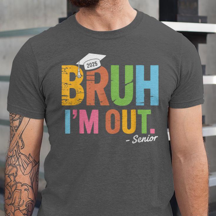 Bruh I'm Out Senior Graduation Unisex Jersey T-Shirt
