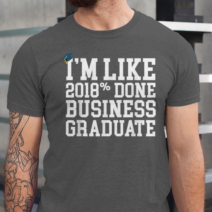 Business Graduation Major I'm Like 2018 Done Unisex Jersey T-Shirt
