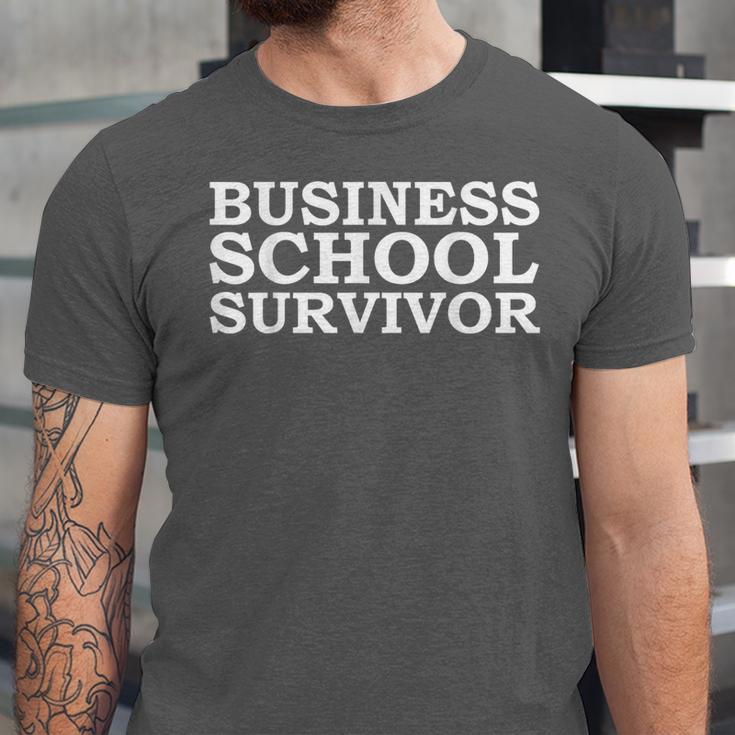 Business School Survivor MBA Graduation Graduate Unisex Jersey T-Shirt