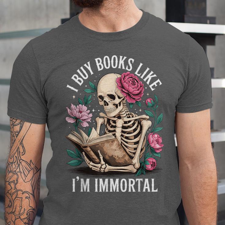 I Buy Books Like I'm Immortal Unisex Jersey T-Shirt I Buy Books Like I'm Immortal Unisex Jersey T-Shirt