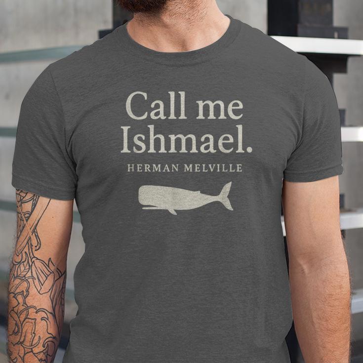 Call Me Ishmael Moby Dick Quote Shirt For Book Lovers Unisex Jersey T-Shirt