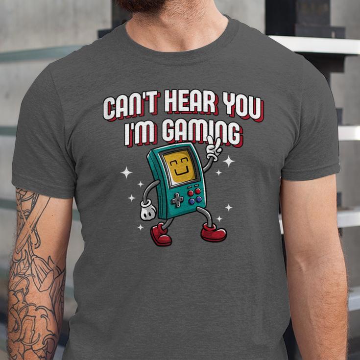 Cant Hear You Im Gaming Introvert Gamer Antisocial Unisex Jersey T-Shirt Cant Hear You Im Gaming Introvert Gamer Antisocial Unisex Jersey T-Shirt