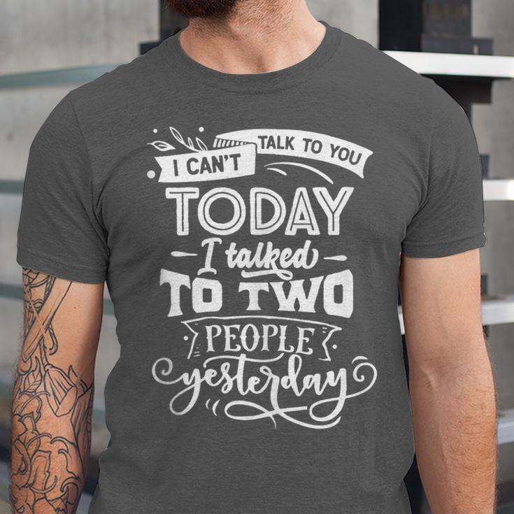 I Can't Today Sassy Introvert Anti Social Unisex Jersey T-Shirt I Can't Today Sassy Introvert Anti Social Unisex Jersey T-Shirt