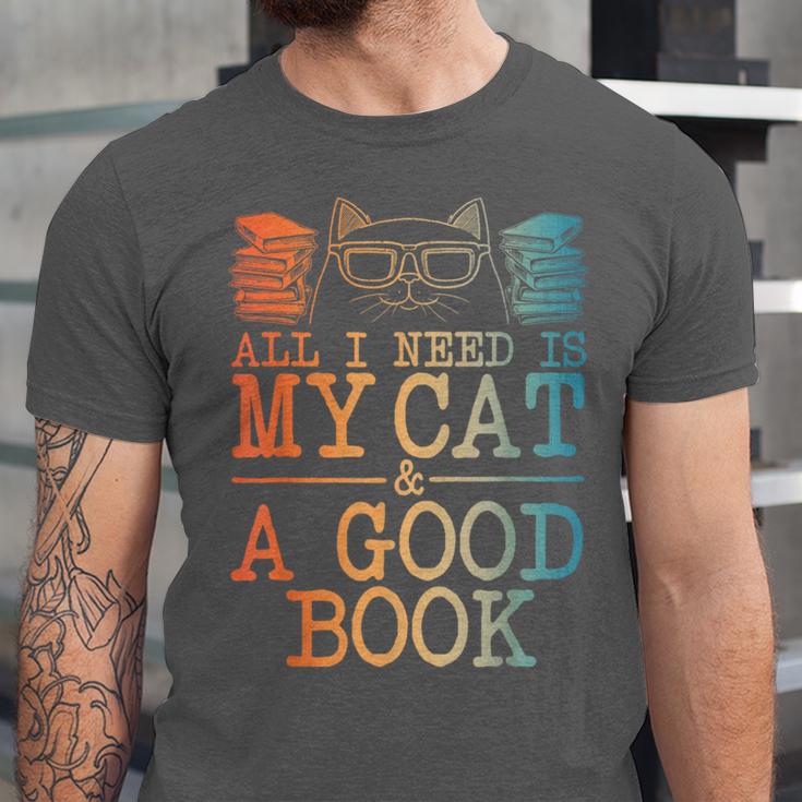 Cat & Book Art For Men Women Cat Librarian Novel Book Lover Unisex Jersey T-Shirt Cat & Book Art For Men Women Cat Librarian Novel Book Lover Unisex Jersey T-Shirt