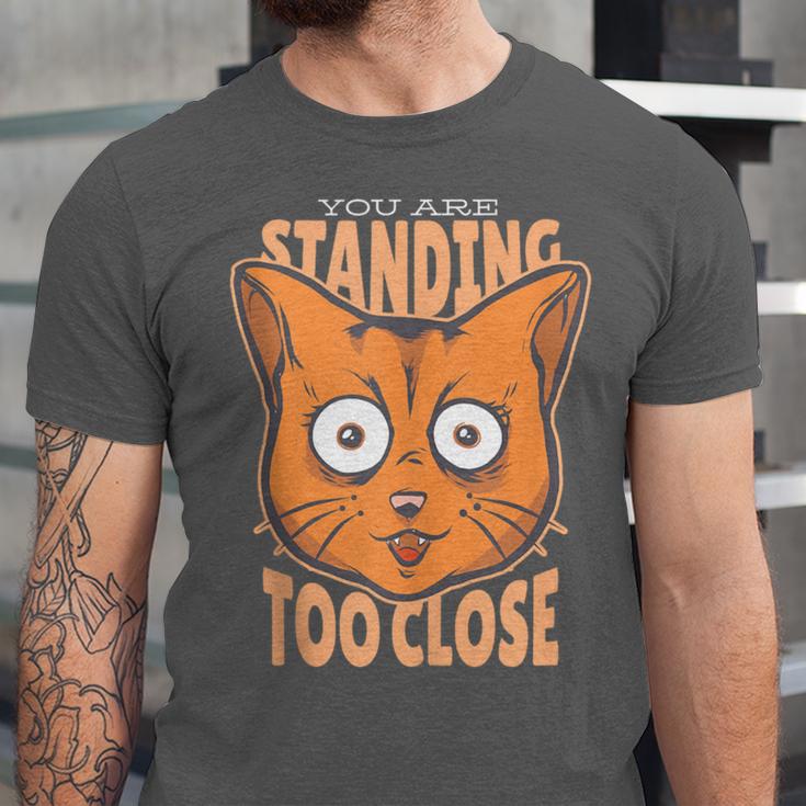 Cat Lover Antisocial Too Close Introvert People Hater Unisex Jersey T-Shirt Cat Lover Antisocial Too Close Introvert People Hater Unisex Jersey T-Shirt