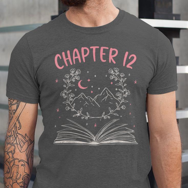 Chapter 12 Birthday Reading Book Lovers 12 Year Old Unisex Jersey T-Shirt