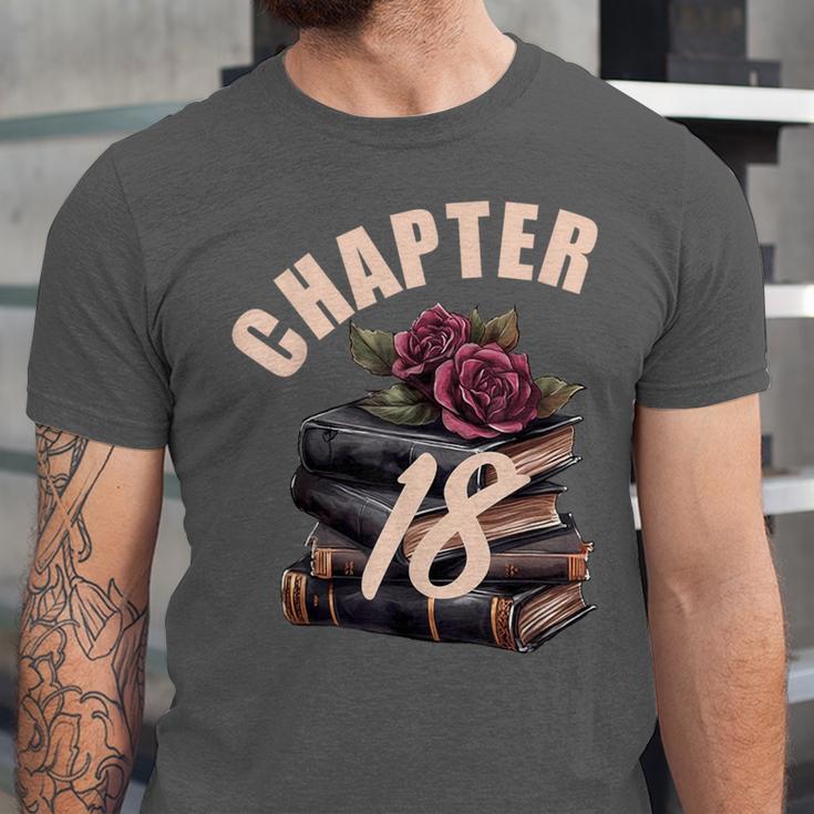 Chapter 18 18th Birthday Women Book Lovers Its My Birthday Unisex Jersey T-Shirt