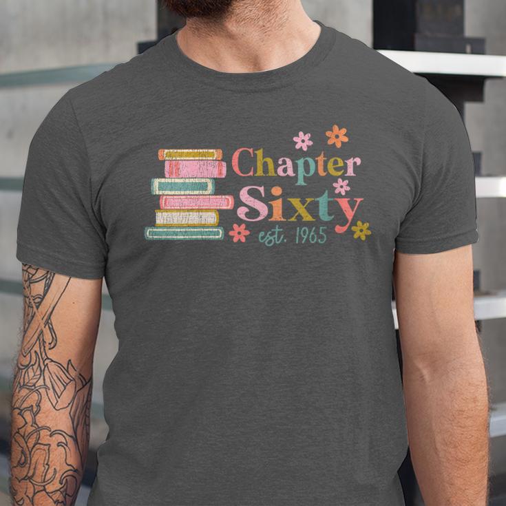 Chapter Sixty 60 Years Old 60th Birthday Book Lover Unisex Jersey T-Shirt