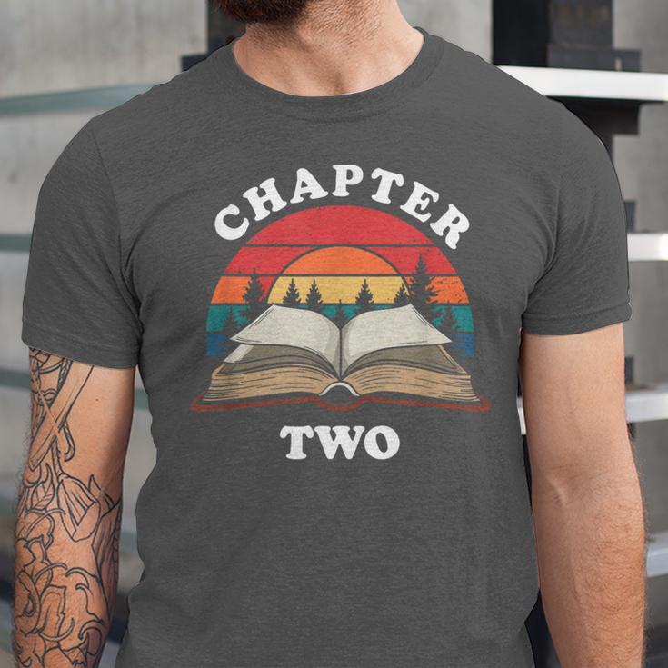 Chapter Two Book Reading 2nd Birthday 2 Year Old Unisex Jersey T-Shirt