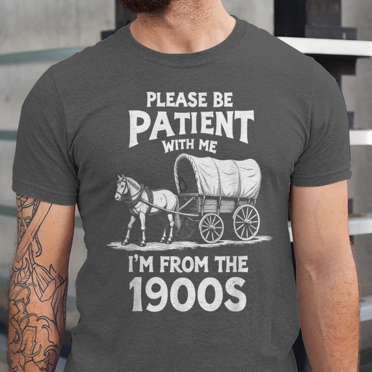 Charming Slow Life Please Be Patient I'm From The 1900s Unisex Jersey T-Shirt Charming Slow Life Please Be Patient I'm From The 1900s Unisex Jersey T-Shirt