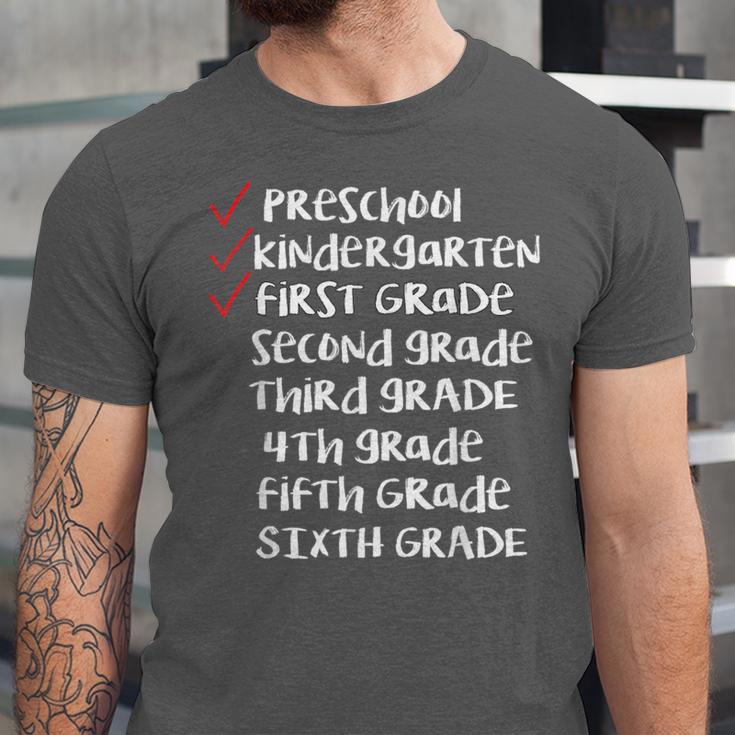Check Mark End Of Year 1st Grade Shirt-1st Grade Graduation Unisex Jersey T-Shirt