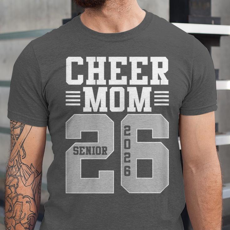 Cheer Mom Senior 2026 Cheerleaders Graduation Mother Unisex Jersey T-Shirt
