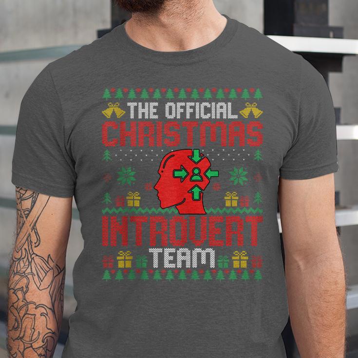 Christmas Introvert Team Introvert Introverted Xmas Unisex Jersey T-Shirt Christmas Introvert Team Introvert Introverted Xmas Unisex Jersey T-Shirt