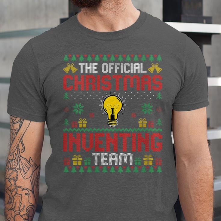 Christmas Inventing Team Inventing Introvert Xmas Unisex Jersey T-Shirt Christmas Inventing Team Inventing Introvert Xmas Unisex Jersey T-Shirt