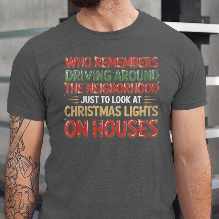 Christmas Lights Nostalgia – Holiday Memory Christmas Spirit Unisex Jersey T-Shirt Christmas Lights Nostalgia – Holiday Memory Christmas Spirit Unisex Jersey T-Shirt