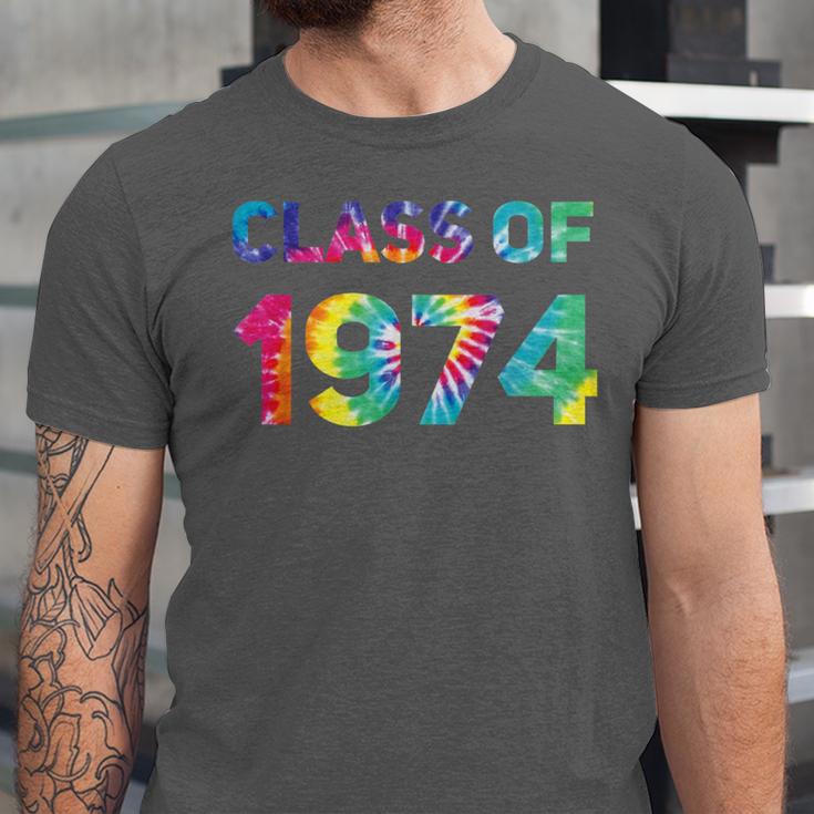 Class Of 1974 School Reunion College Highschool Graduation Unisex Jersey T-Shirt