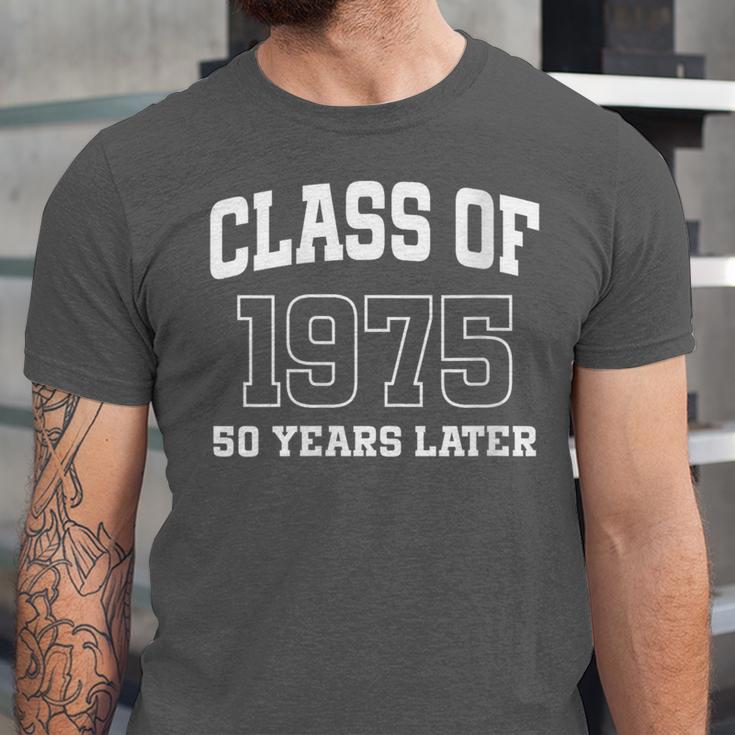 Class Of 1975 Reunion 50 Years Alumni Graduation High School Unisex Jersey T-Shirt