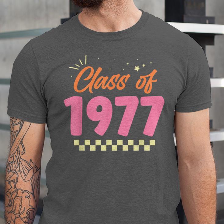 Class Of 1977 School Graduation Meetup Reunion Unisex Jersey T-Shirt