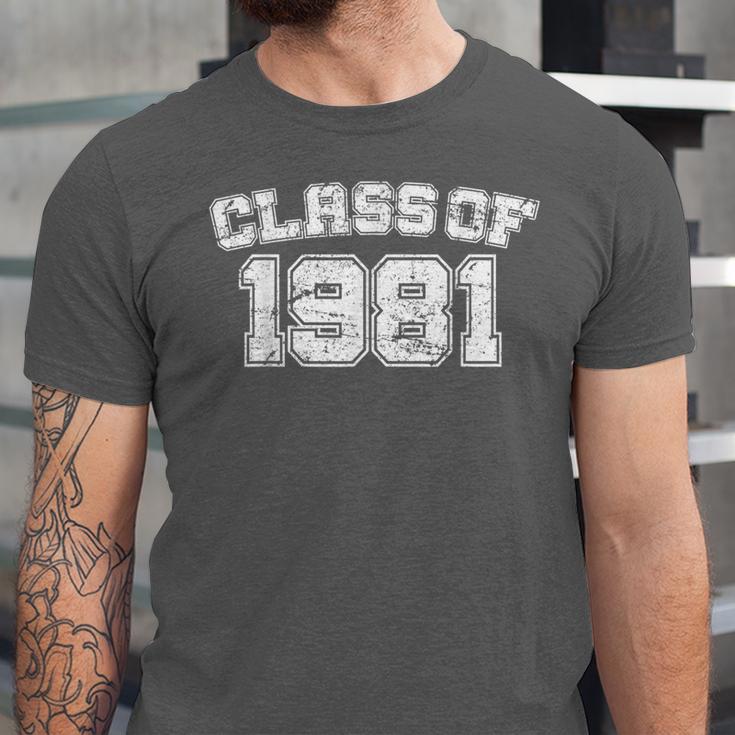 Class Of 1981 School Tee Shirt Graduation Class Party Unisex Jersey T-Shirt