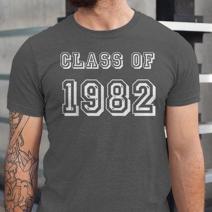 Class Of 1982 82 School Reunion Graduation Party Unisex Jersey T-Shirt