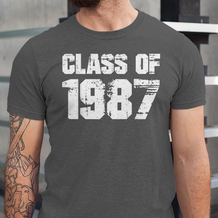 Class Of 1987 High School College Graduation Reunion Unisex Jersey T-Shirt