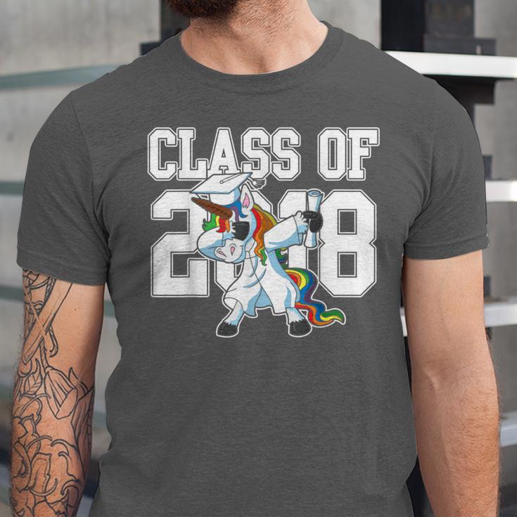 Class Of 2018 Dabbing Unicorn Graduation Shirt Unisex Jersey T-Shirt
