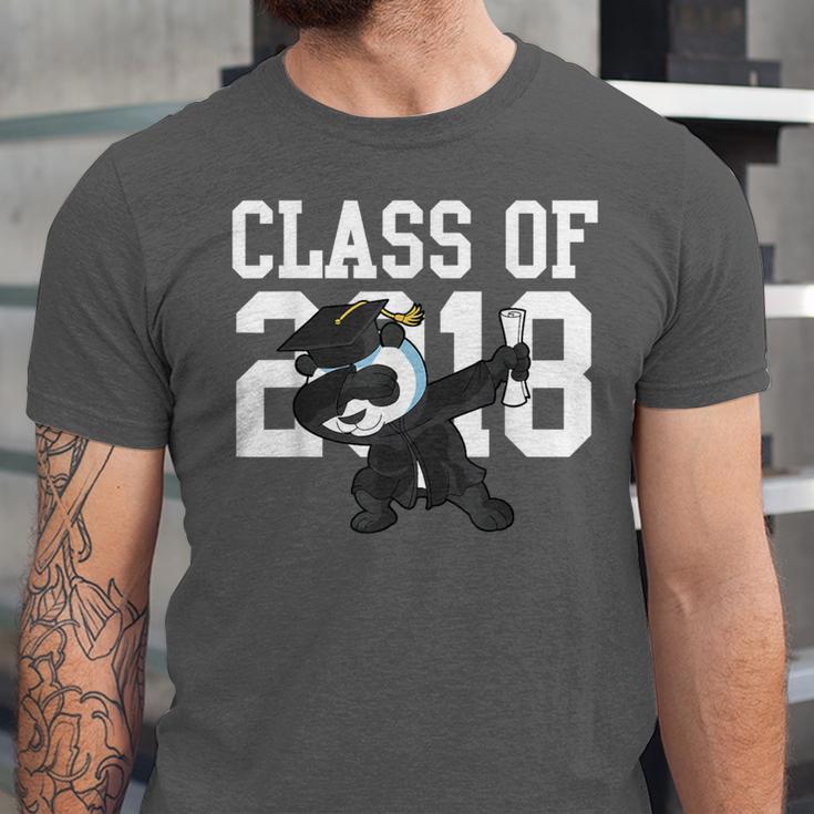 Class Of 2018 Graduation Dabbing Panda Bear Unisex Jersey T-Shirt