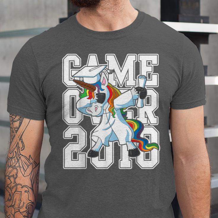 Class Of 2018 Graduation Dabbing Unicorn Shirt Unisex Jersey T-Shirt