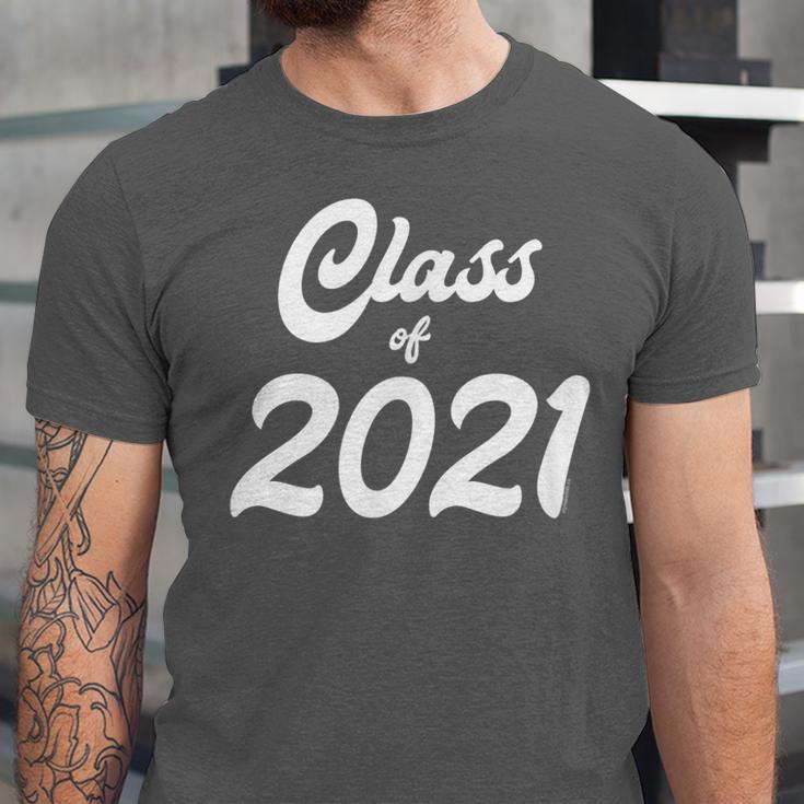 Class Of 2021 Graduation School Spirit Her Senior Class Unisex Jersey T-Shirt