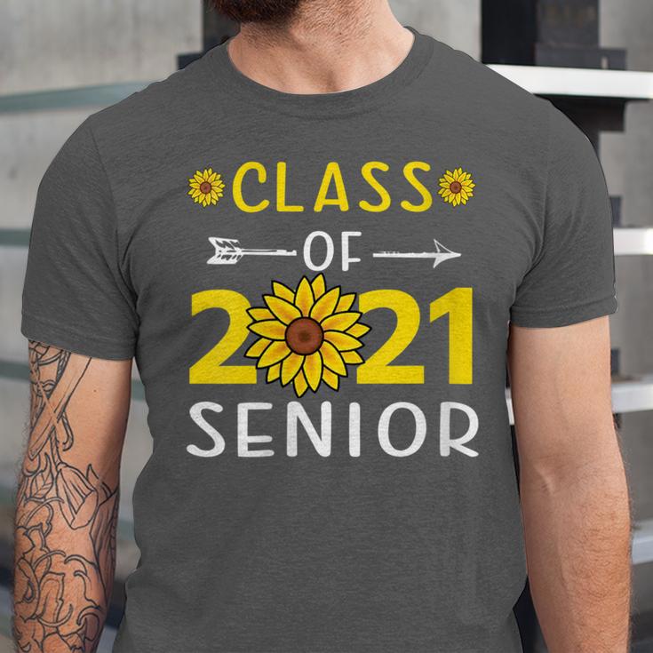 Class Of 2021 Senior Graduation Sunflower Unisex Jersey T-Shirt