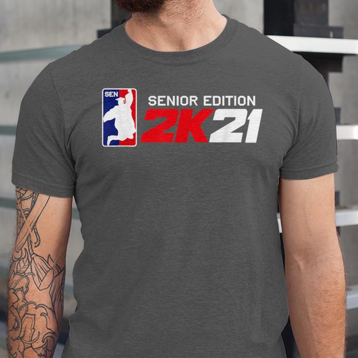 Class Of 2021 Senior Year Gamer Style Graduation For Grad Unisex Jersey T-Shirt